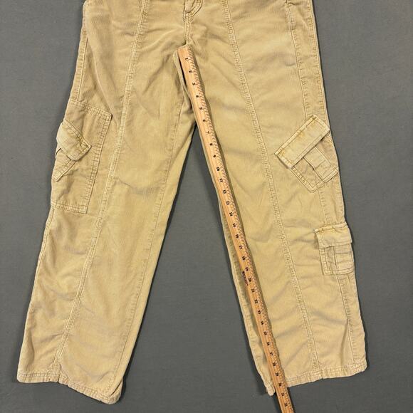 URBAN OUTFITTERS BDG Corduroy Khakis Y2K Cargo Jeans Size Small Tan Brown - Picture 12 of 14